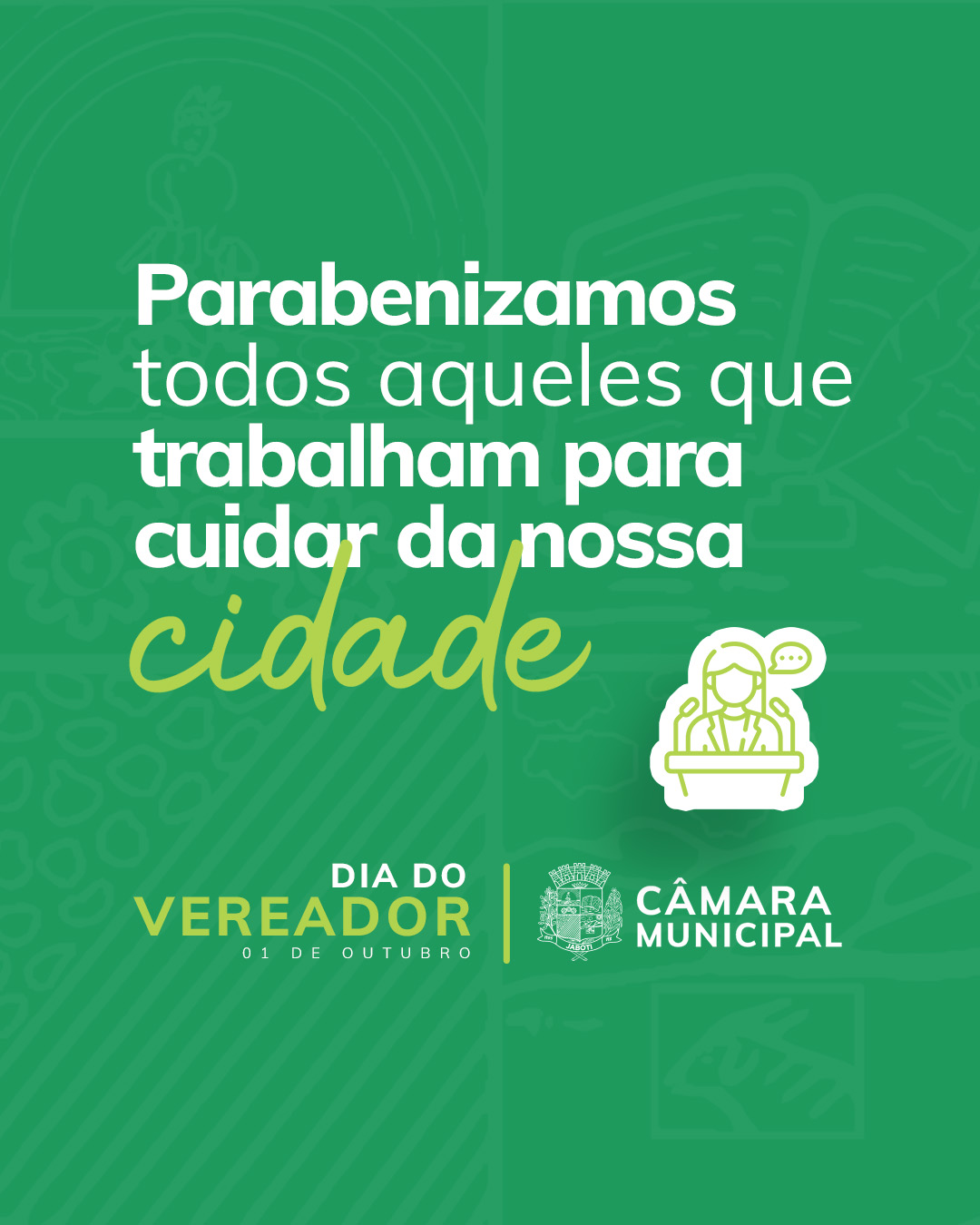 📅 01 de outubro – Dia do Vereador ✍️👥